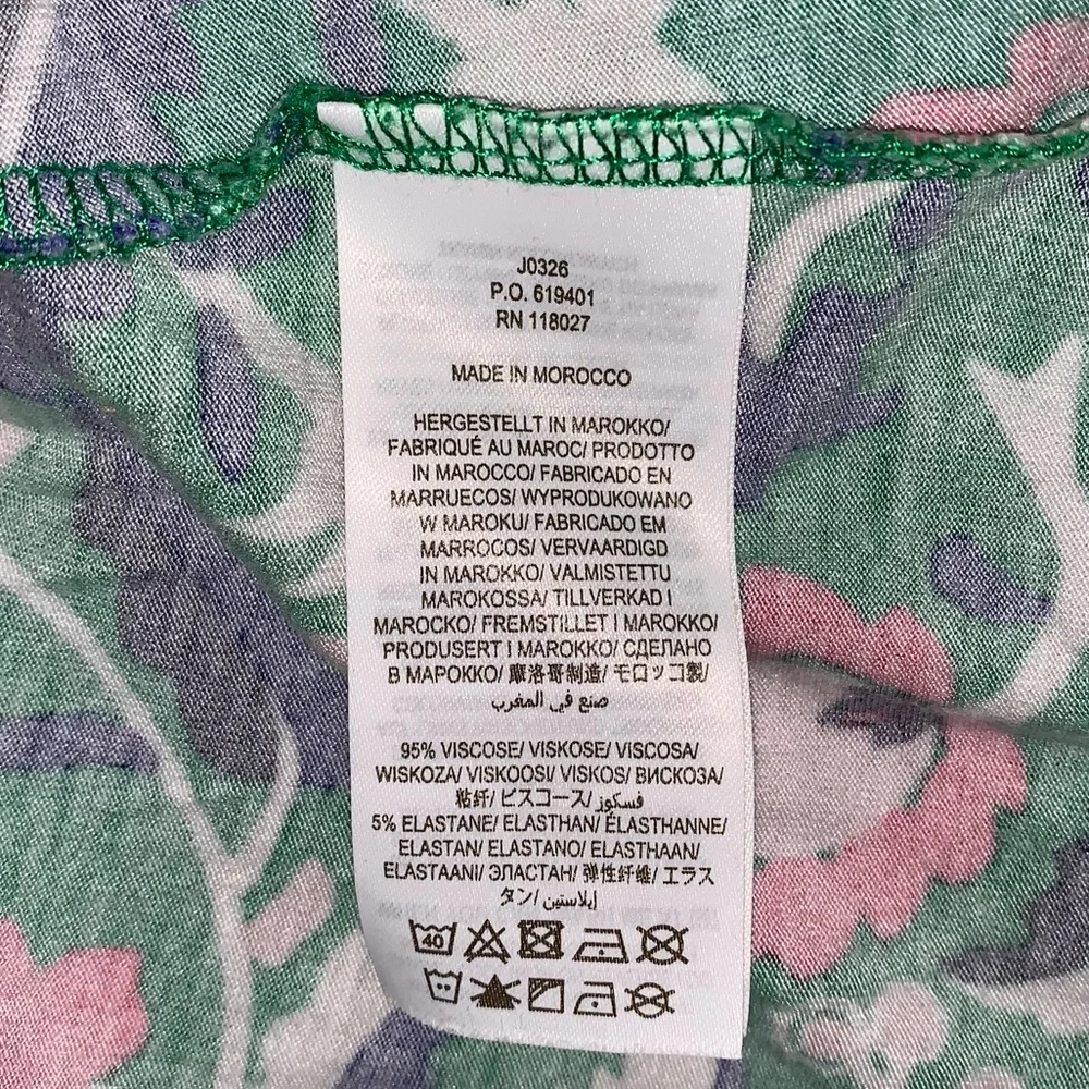 BODEN Dress Womens 12 Amelie Floral Green Jersey Soft Paisley Comfortable Summer - Picture 8 of 11